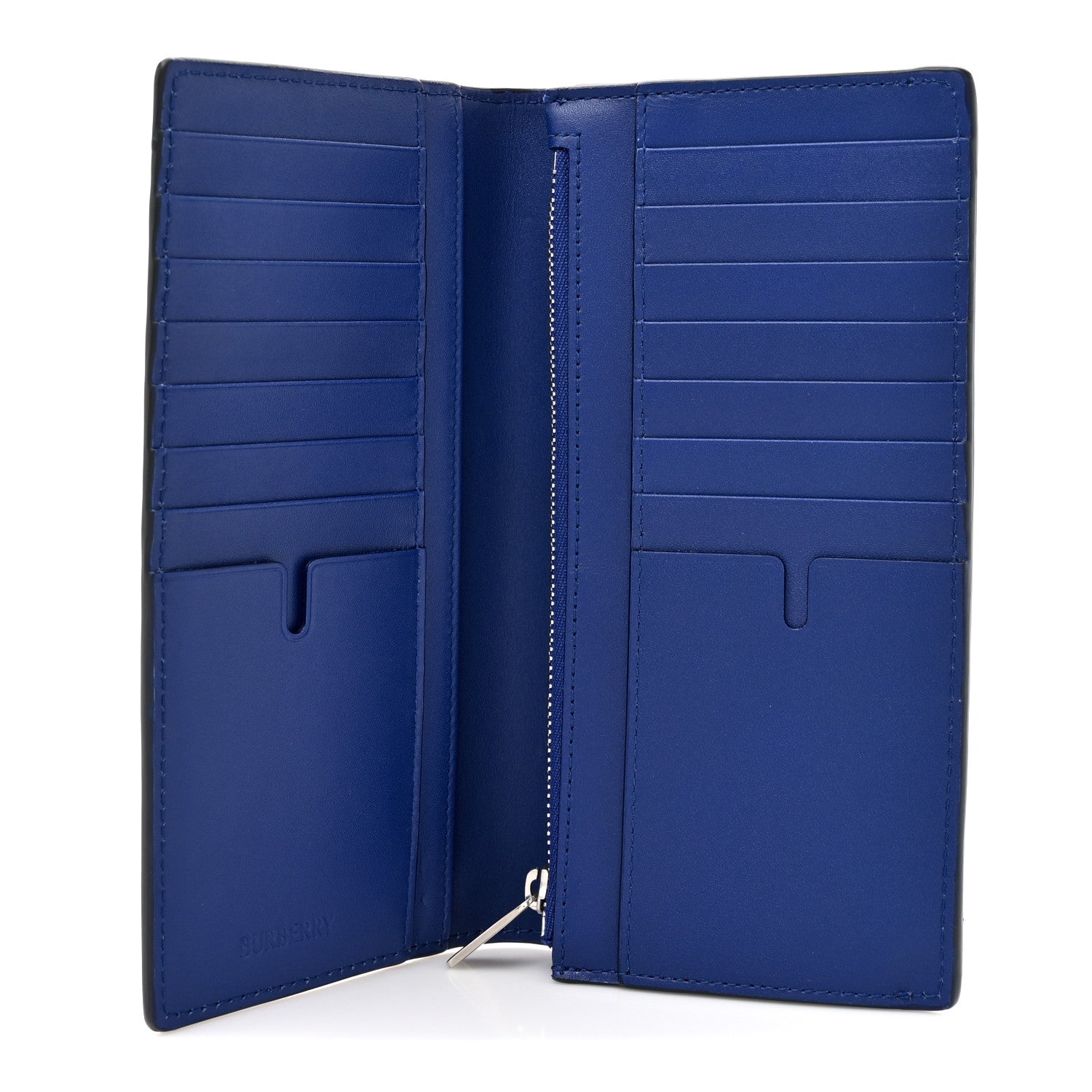 Burberry Calfskin Cavendish Continental Wallet Blue 5 of 8
