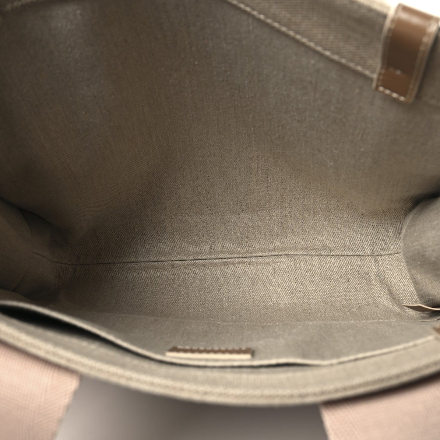 Linen Calfskin Medium Woody Ribbon Tote Blushy Beige