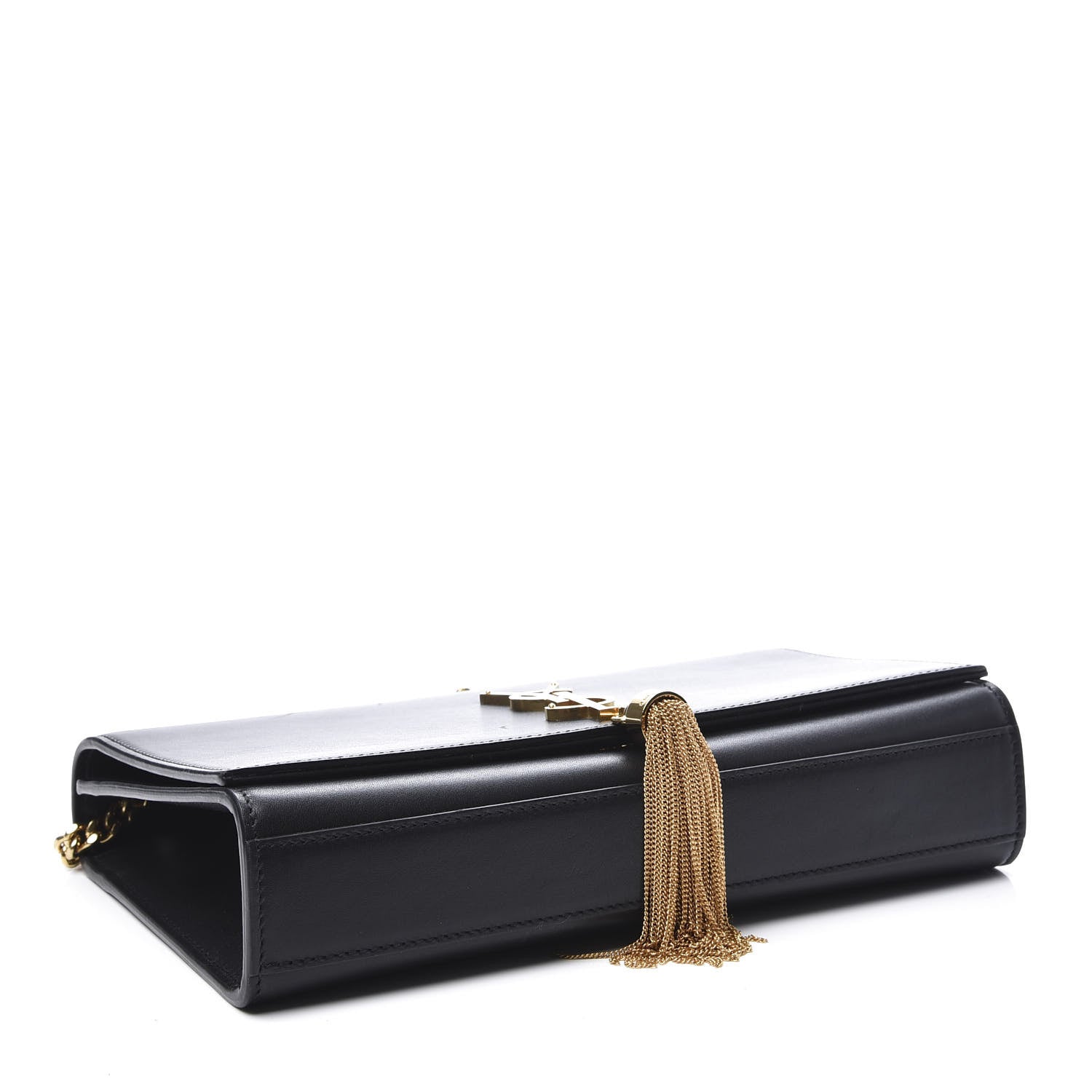 Saint Laurent Smooth Calfskin Medium Classic Monogram Kate Tassel Satchel Black 3 of 11
