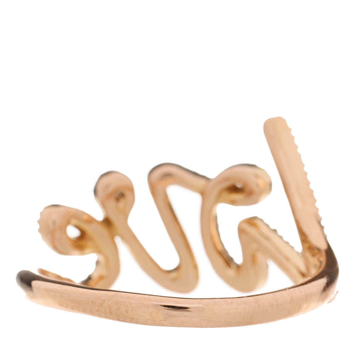 Tiffany 18K Rose Gold Diamond Paloma's Graffiti Love Ring 52 6 3 of 5