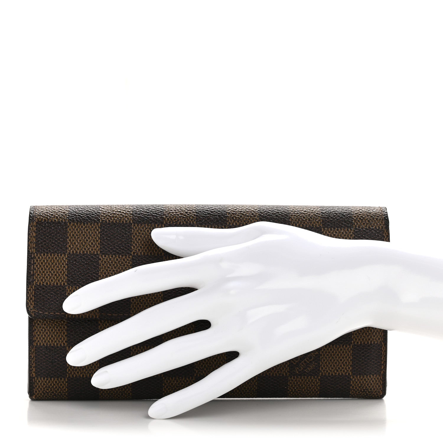 Louis Vuitton Damier Ebene Sarah Wallet 2 of 12