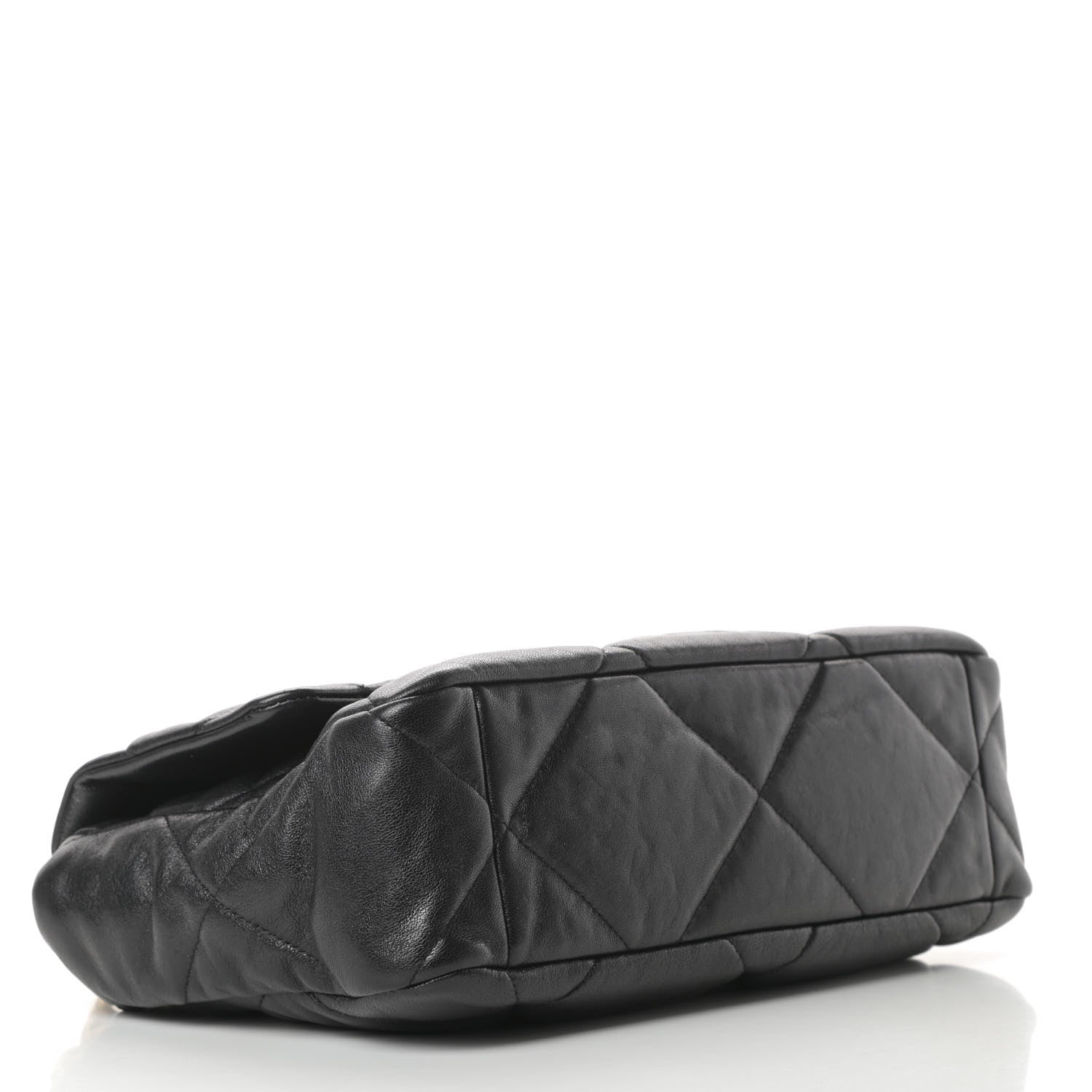 Chanel Goatskin Quilted Large Chanel 19 Flap Black 4 of 11
