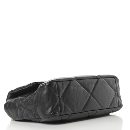 Chanel Goatskin Quilted Large Chanel 19 Flap Black 4 of 11