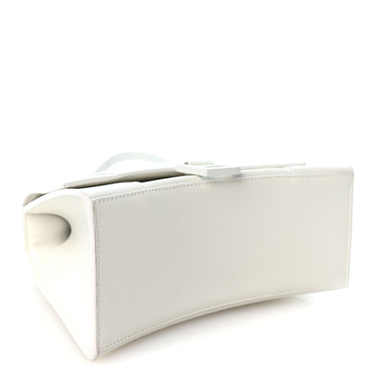 Balenciaga Matte Gummy Calfskin Small Hourglass Top Handle Bag Optic White 4 of 9