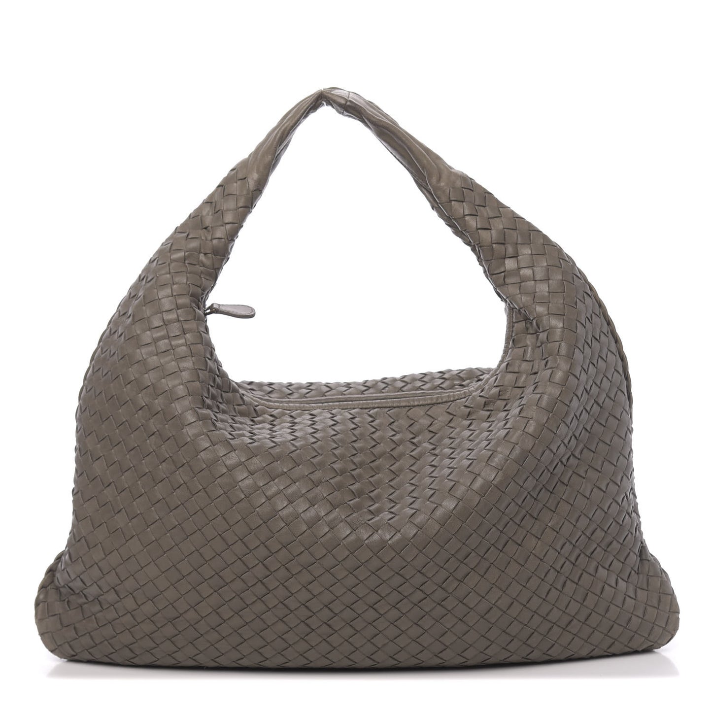 Nappa Intrecciato Large Veneta Hobo Grey