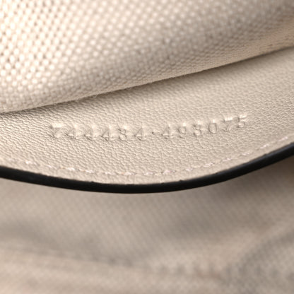 Gucci Sakai Be Green Calfskin Diagonal Stitched Blondie Top Handle Bag Mystic White 7 of 12