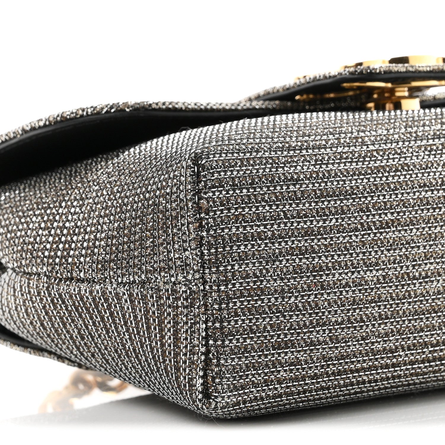 Celine Glitter Textile Mini Victoire Bag Gold 7 of 8
