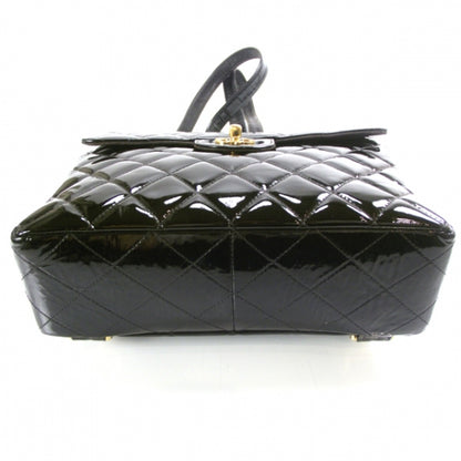 Chanel Patent Quilted Backpack Black 5 of 14