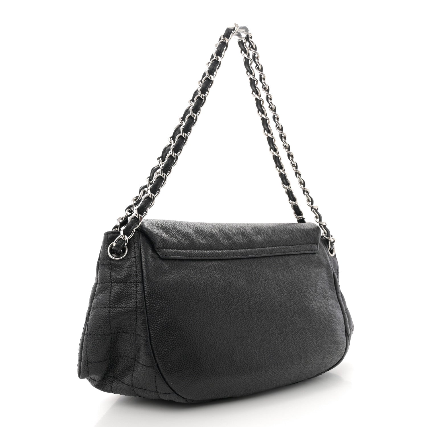 Chanel Caviar Half Moon Large Flap Black 3 of 11