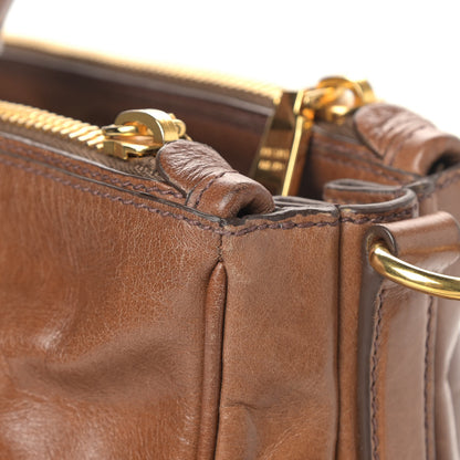 Prada Vitello Shine Boston Bag Palissandro 8 of 11