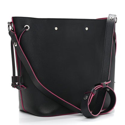 Louis Vuitton Calfskin Lockme Bucket Black 3 of 13
