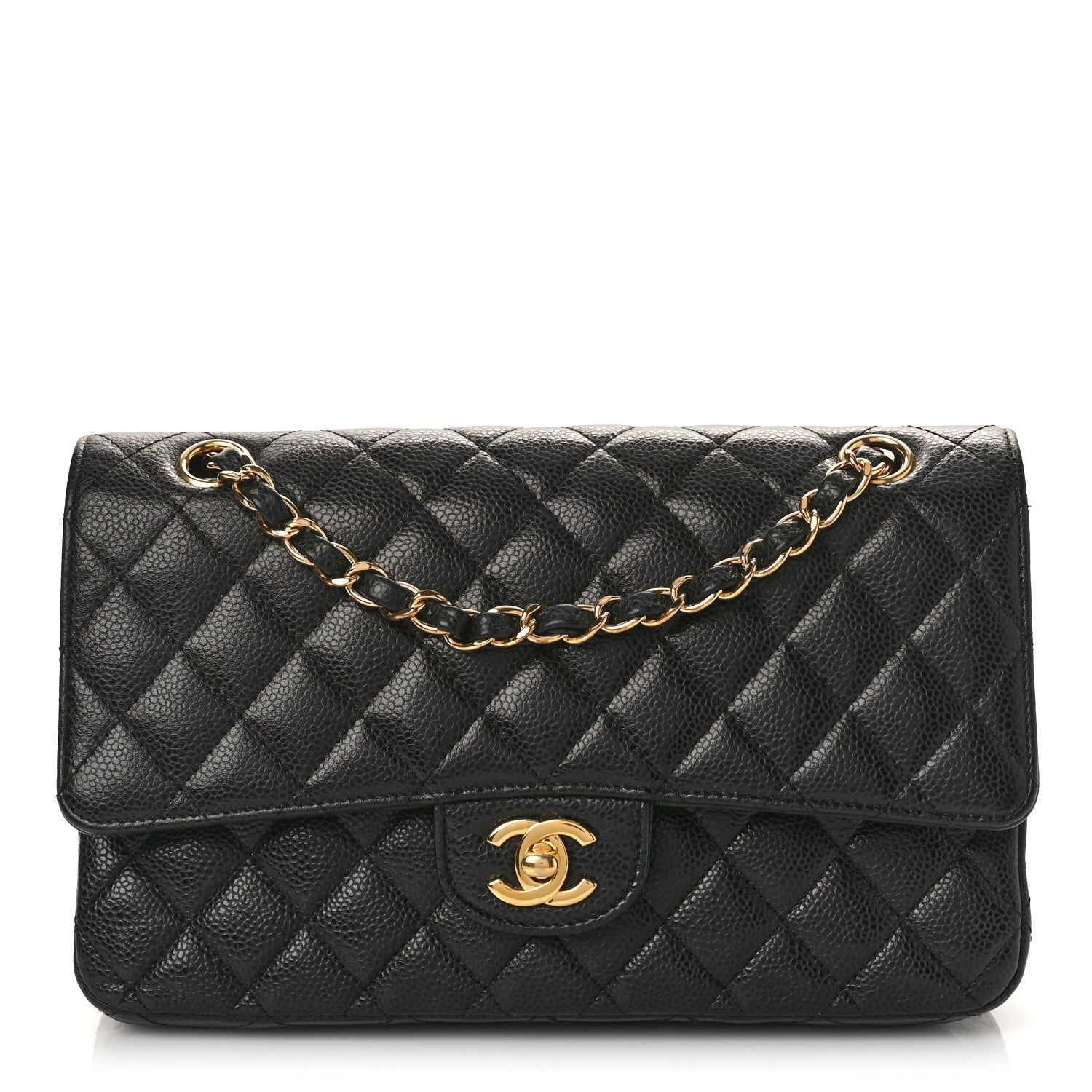 Chanel Caviar Quilted Medium Double Flap Black 1 of 9