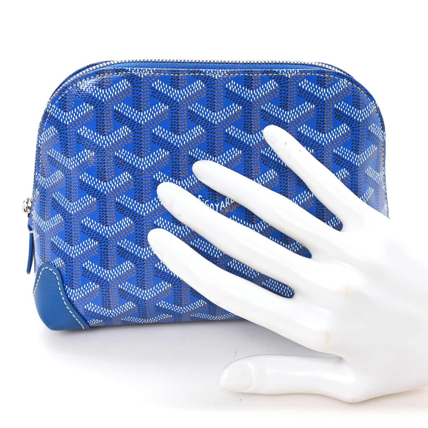 Goyardine Vendome Toiletry Pouch Sky Blue