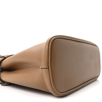 Prada Soft Grained Calfskin Vitello Daino Small Buckle Bag Caramello 8 of 9