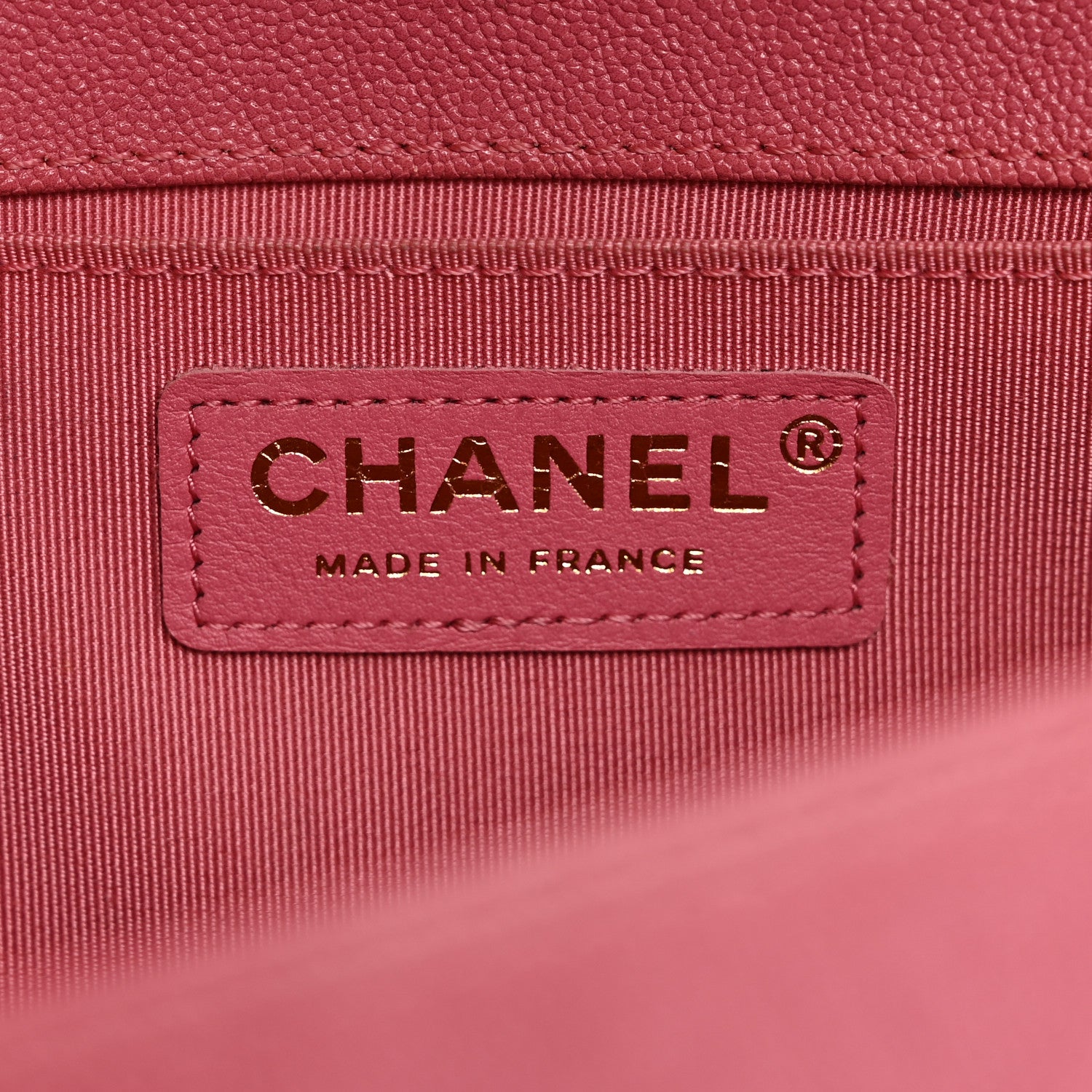 Chanel Caviar Chevron Quilted Medium Boy Flap Pink 6 of 10
