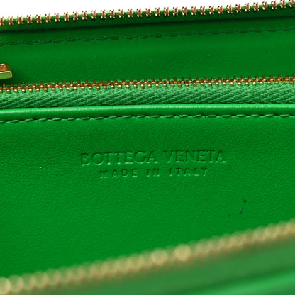 Bottega Veneta Calfskin Maxi Intrecciato Zip Wallet Parakeet 6 of 6