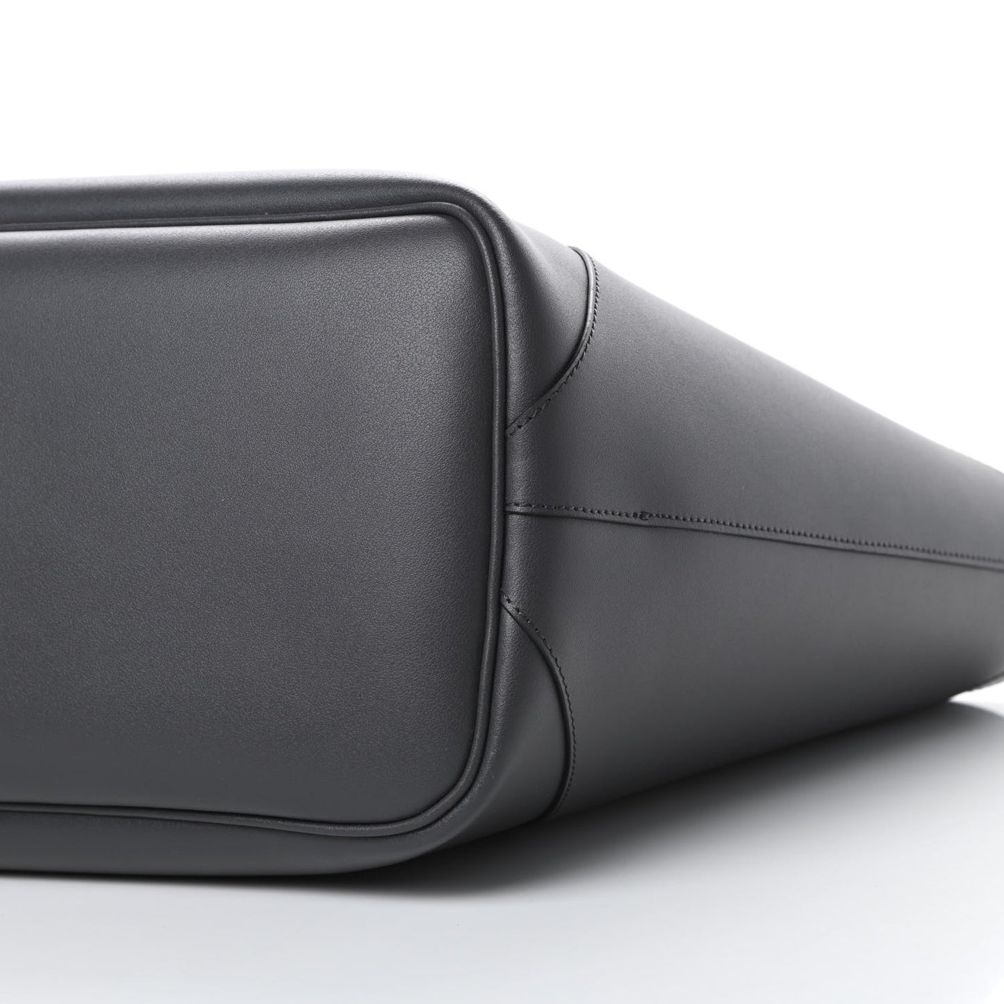 Smooth Calfskin Wing Shopper Tote Grey White