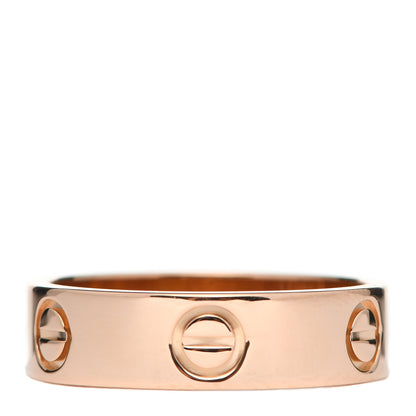 Cartier 18K Pink Gold 5.5mm LOVE Ring 56 7.5 5 of 10