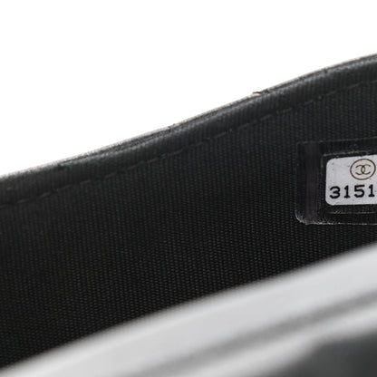 Chanel Calfskin Quilted Coco Mail Clutch With Chain Black 8 of 12