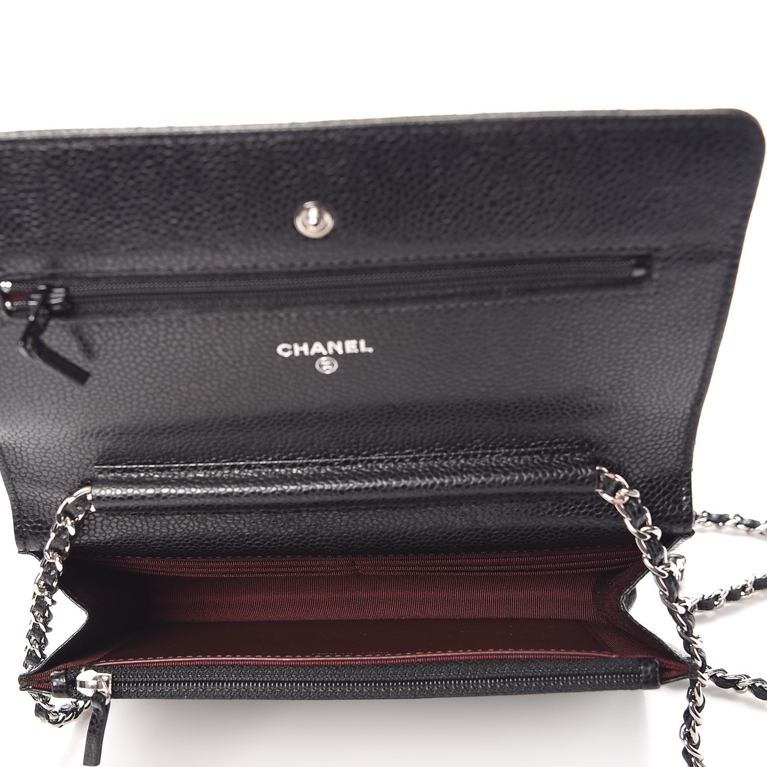 Chanel Caviar Quilted Wallet On Chain WOC Black 5 of 8