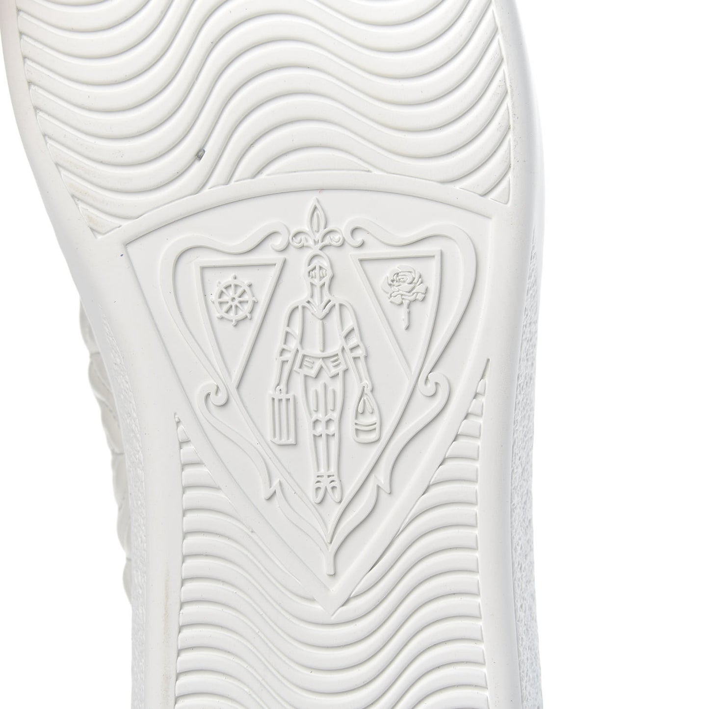 Nappa G Rhombus Mens Ace Sneakers 8 Great White Green