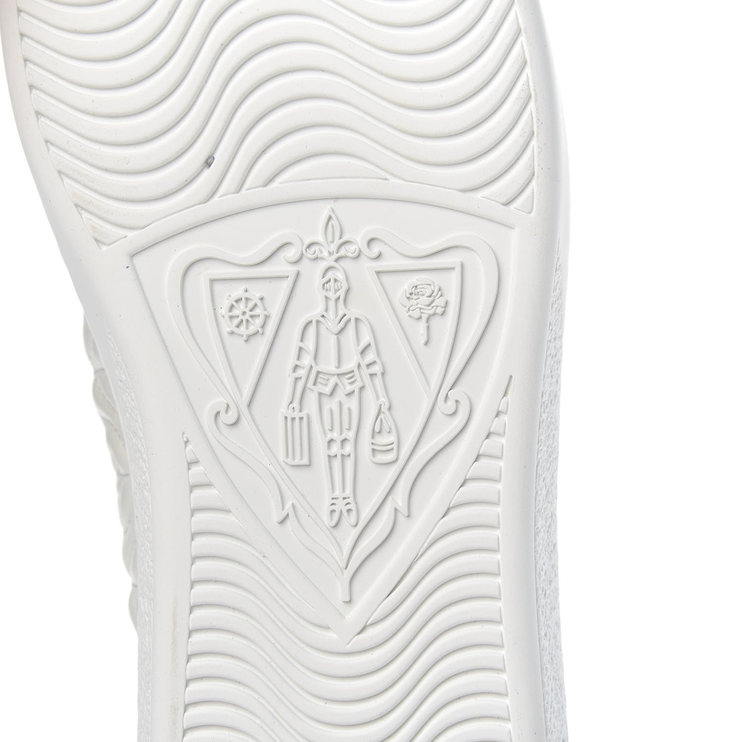 Gucci Nappa G Rhombus Mens Ace Sneakers 8 Great White Green 7 of 9