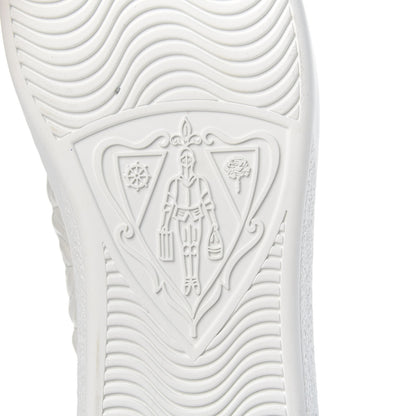 Gucci Nappa G Rhombus Mens Ace Sneakers 8 Great White Green 7 of 9