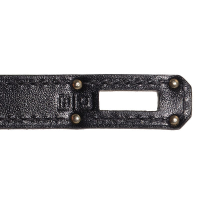 Hermes Guilloche Box Kelly Longue Wallet Black 6 of 15