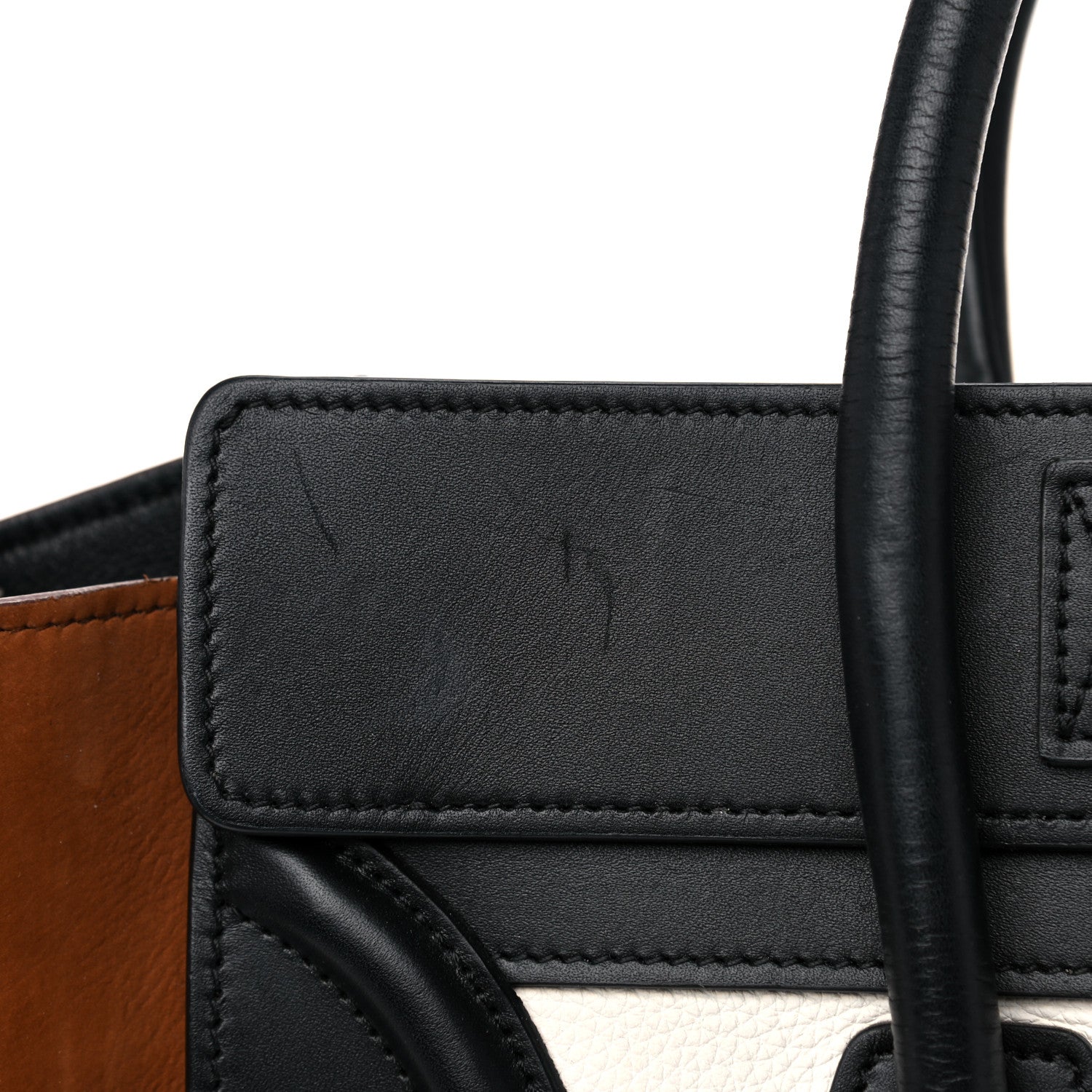 Celine Baby Grained Calfskin Nubuck Tri-Color Micro Luggage Iceberg 21 of 26