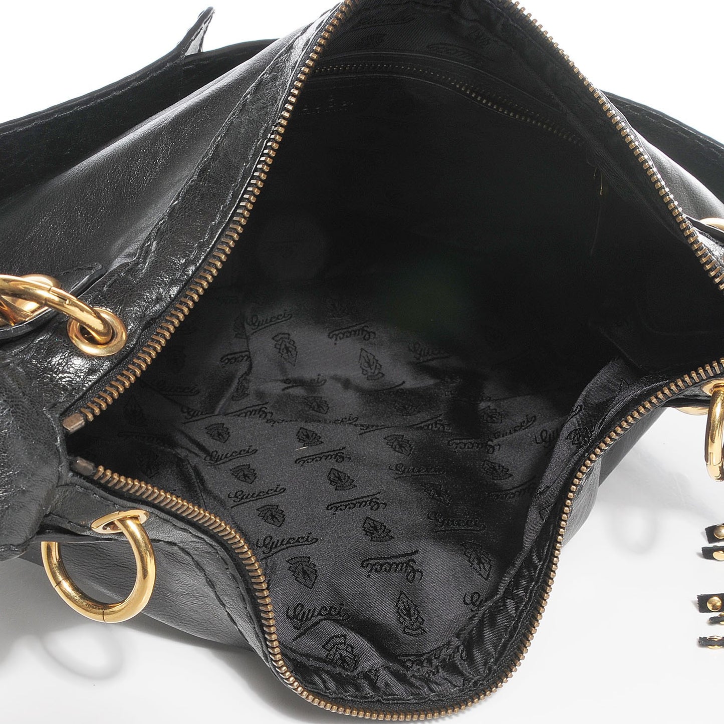 Calfskin Babouska Hobo Black