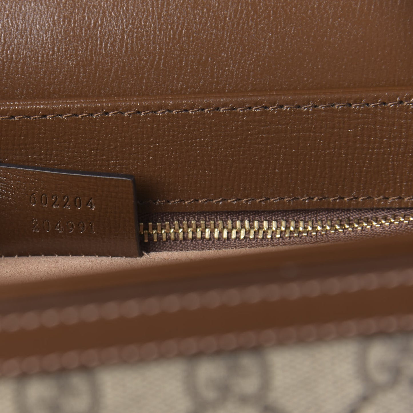 GG Supreme Monogram Horsebit 1955 Shoulder Bag Beige Brown Sugar