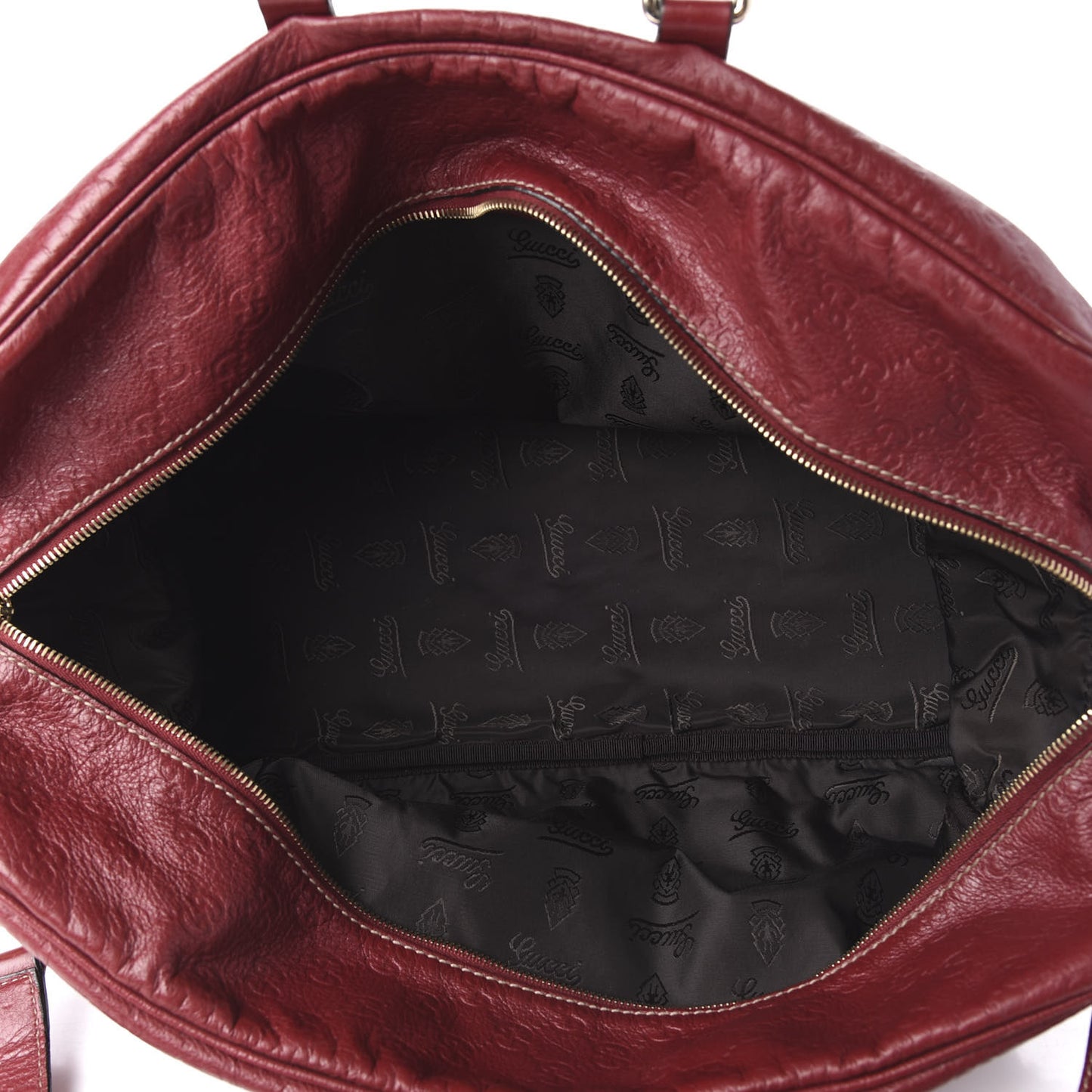 Guccissima Medium Carry On Duffle Red