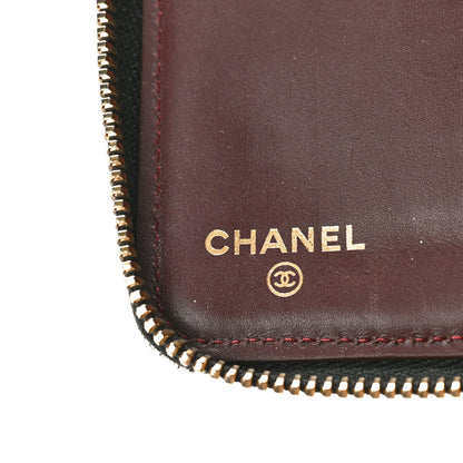 Chanel Caviar Quilted Large Zip Around Organizer Wallet Black 6 of 12