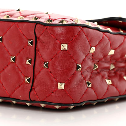 Valentino Garavani Nappa Medium Rockstud Spike Shoulder Bag Rosso Valentino 10 of 18