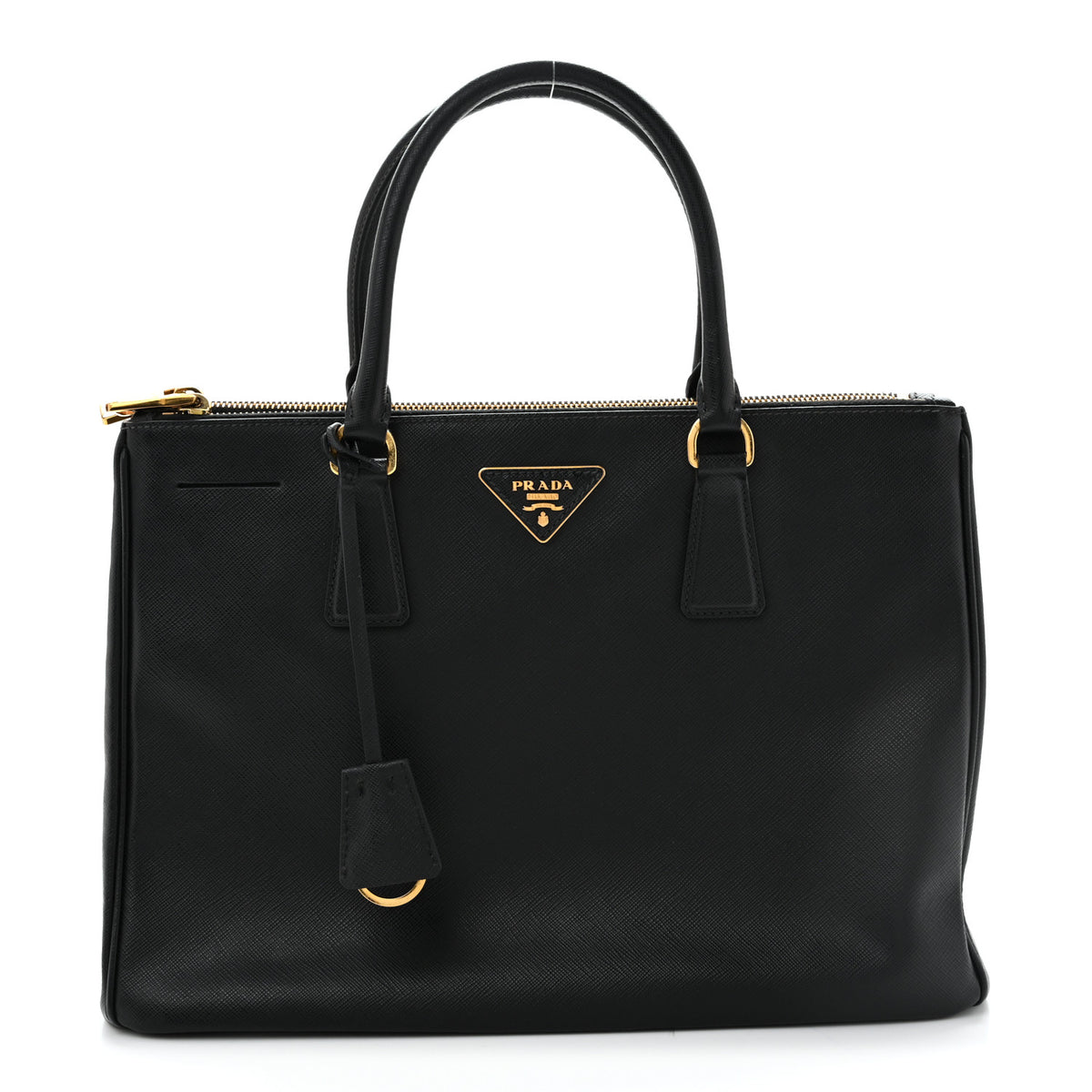Prada Saffiano Lux Large Galleria Double Zip Tote Black 1 of 13