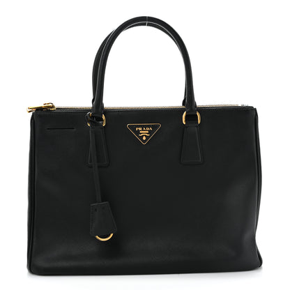 Prada Saffiano Lux Large Galleria Double Zip Tote Black 1 of 13