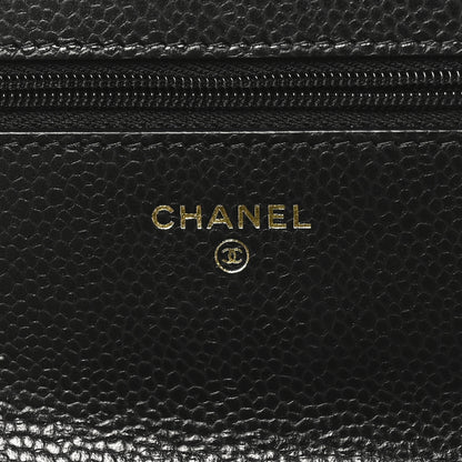 Chanel Caviar Quilted Wallet on Chain WOC Black 7 of 12