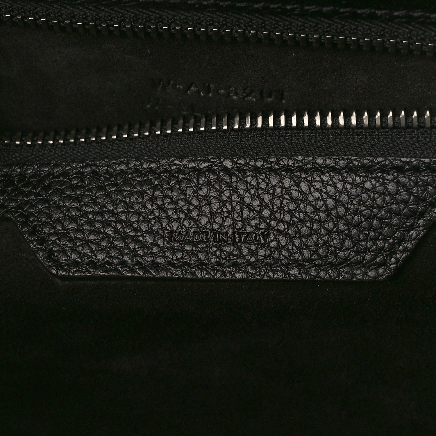 Celine Drummed Calfskin Mini Luggage Black 6 of 9