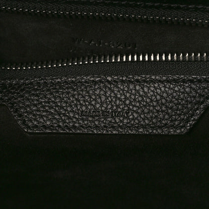 Celine Drummed Calfskin Mini Luggage Black 6 of 9