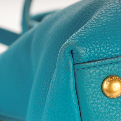 Prada Vitello Daino Side Zip Tote Voyage 9 of 9