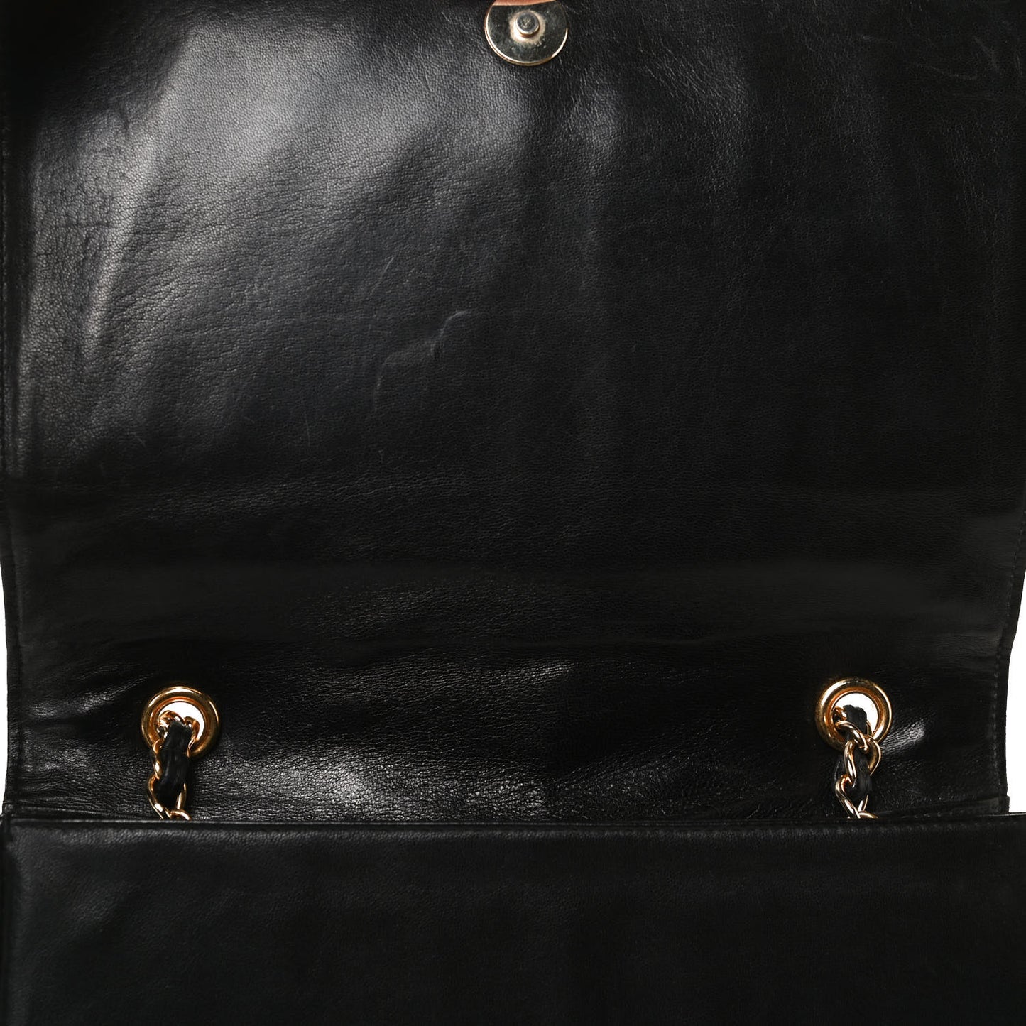 Lambskin Quilted CC Small Single Flap Black