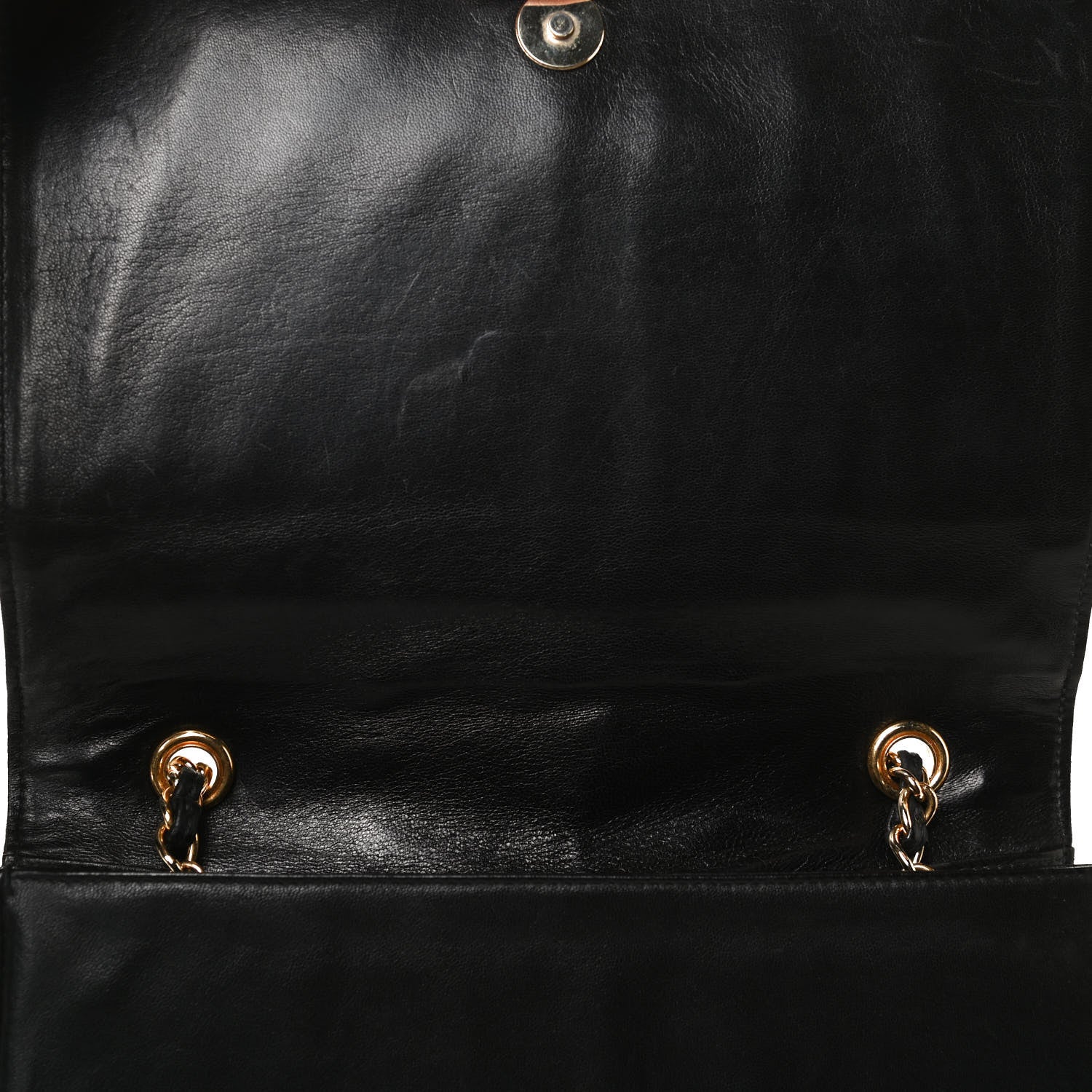 Chanel Lambskin Quilted CC Small Single Flap Black 13 of 16