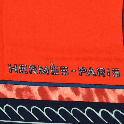 Hermes Cashmere Silk Selle d'Officier En Grande Tenue Shawl 140 2 of 3