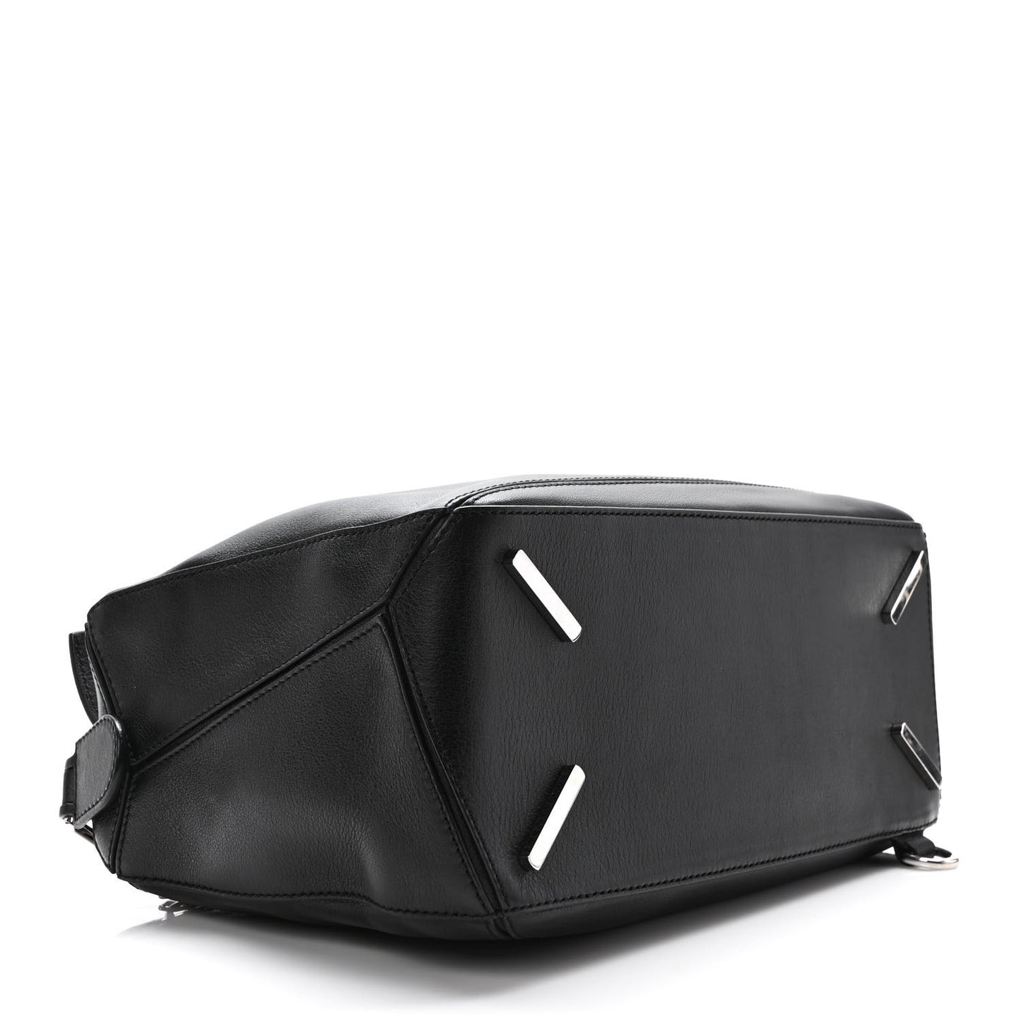 Calfskin Medium Puzzle Bag Black