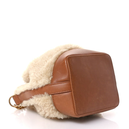 Saint Laurent Shearling Calfskin Small Emmanuelle Bucket Bag Natural Beige Brick 4 of 10