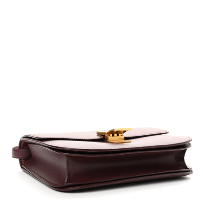 Celine Box Calfskin Medium Classic Box Flap Bag Burgundy 4 of 13