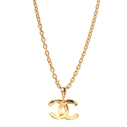 Chanel CC Pendant Necklace Gold 1 of 4