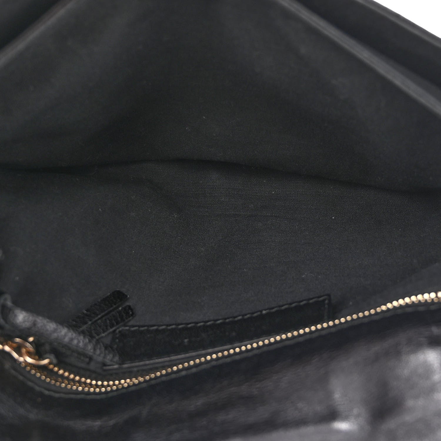 Balenciaga Chevre Gold Metallic Edge Hardware Envelope Clutch Black 6 of 11
