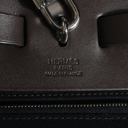 Hermes Toile Herbag Zip MM Black 10 of 11