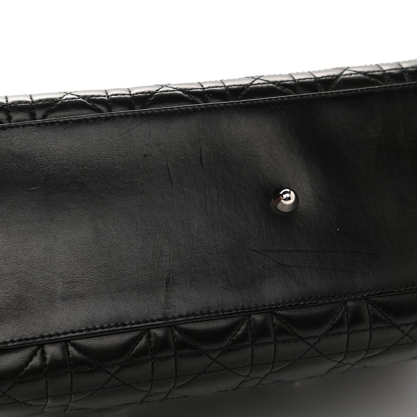 Lambskin Cannage Large Lady Dior Black